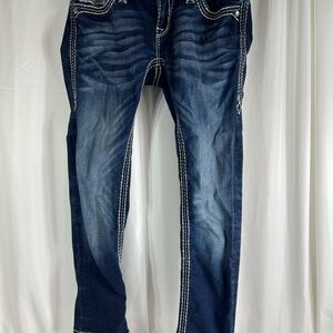 Rock Revival Blue Denim Jeans with Orange Tag